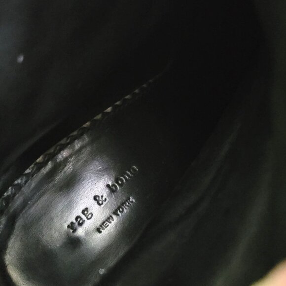 rag & bone shoes New York Boot / Black Leather / Size US 6 - Picture 9 of 13